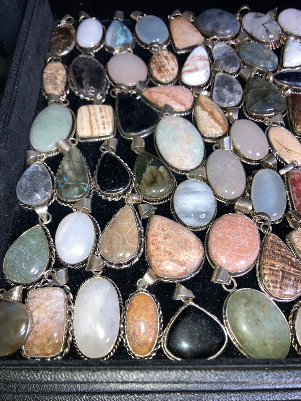 Randomly picked Gemstone Pendant stamped 925 or (pick one) - Picture 6 of 7